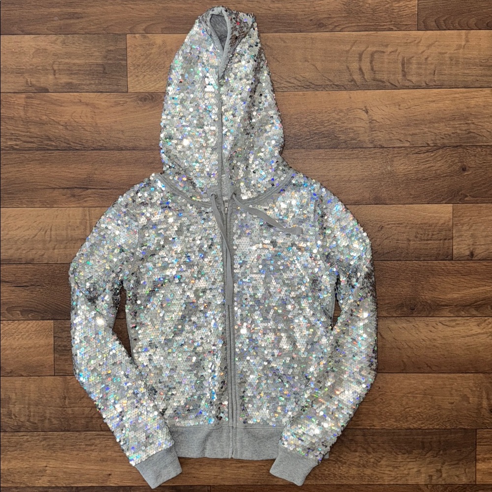 Victoria’s Secret Size XS Fashion Show 2013 Sequin Zipper Hoodie Limited Edition
